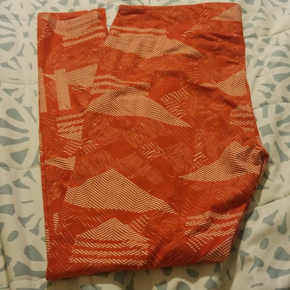 New orange soft leggings
